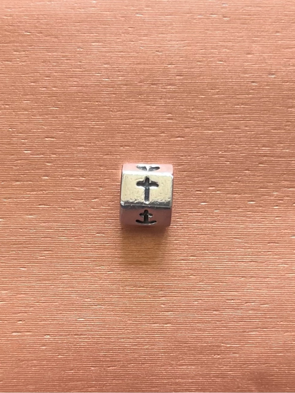 Authentic RETIRED Pandora Faith, Hope, Love Silver Charm